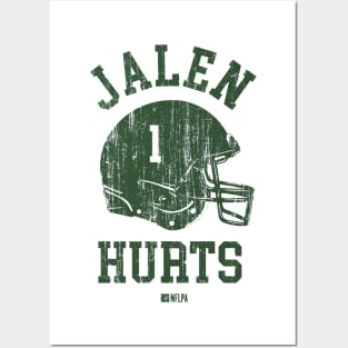 Jalen Hurts Philadelphia Helmet Font Posters and Art